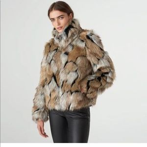 Karl Lagerfeld Faux Fur Jacket